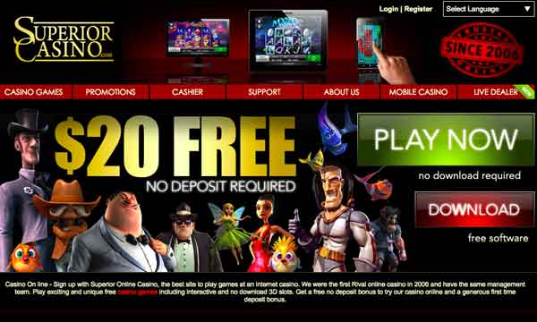 online casino no deposit bonus 2021